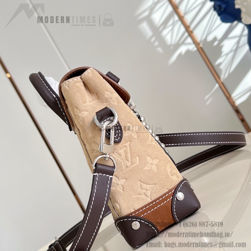 Louis Vuitton Nano Steamer Workwear suede leather bag M26128