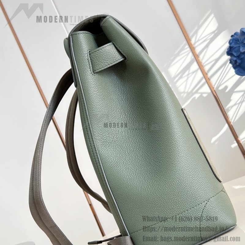 Louis Vuitton Steamer Backpack M26852 Green LV Touch Leather