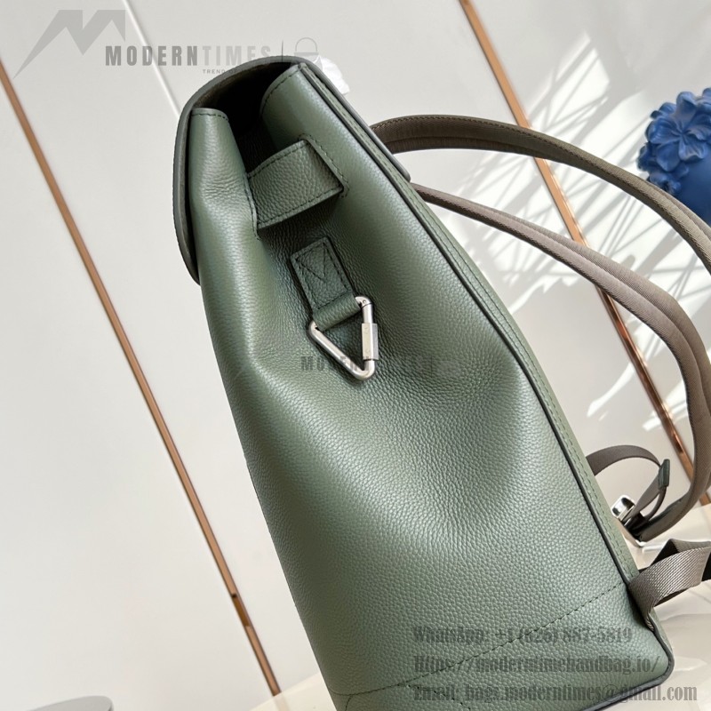 Louis Vuitton Steamer Backpack M26852 Green LV Touch Leather