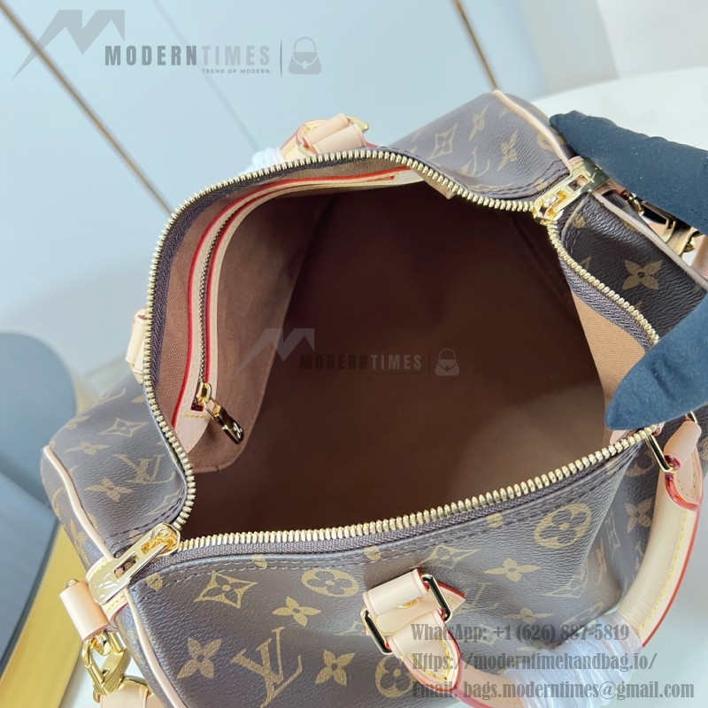 Louis Vuitton M46980 Speedy Bandoulière 30 in Monogram canvas with steel hardware