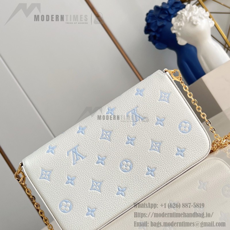 Louis Vuitton M28127 Pochette Félicie Sweet Escape Monogram Empreinte leather chain bag