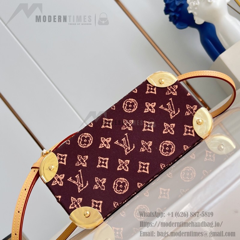Louis Vuitton M28105 Alma Trunk BB Monogram Origine leather chain handbag