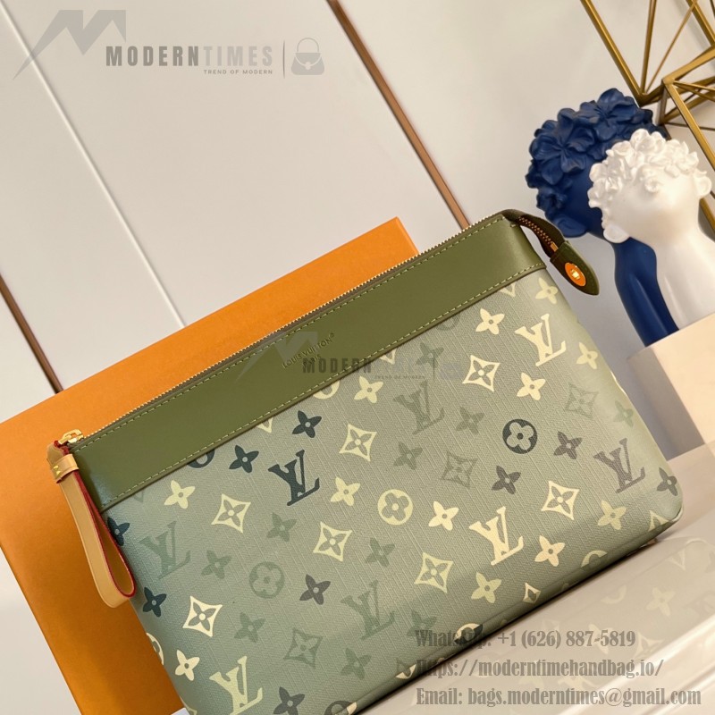 Louis Vuitton M26970 Pochette Voyage Souple Monogram Eclipse clutch bag