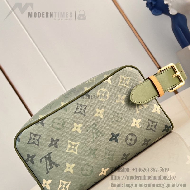 Louis Vuitton Locker Dopp Kit M83112 Monogram Canvas Army Green Toiletry Bag