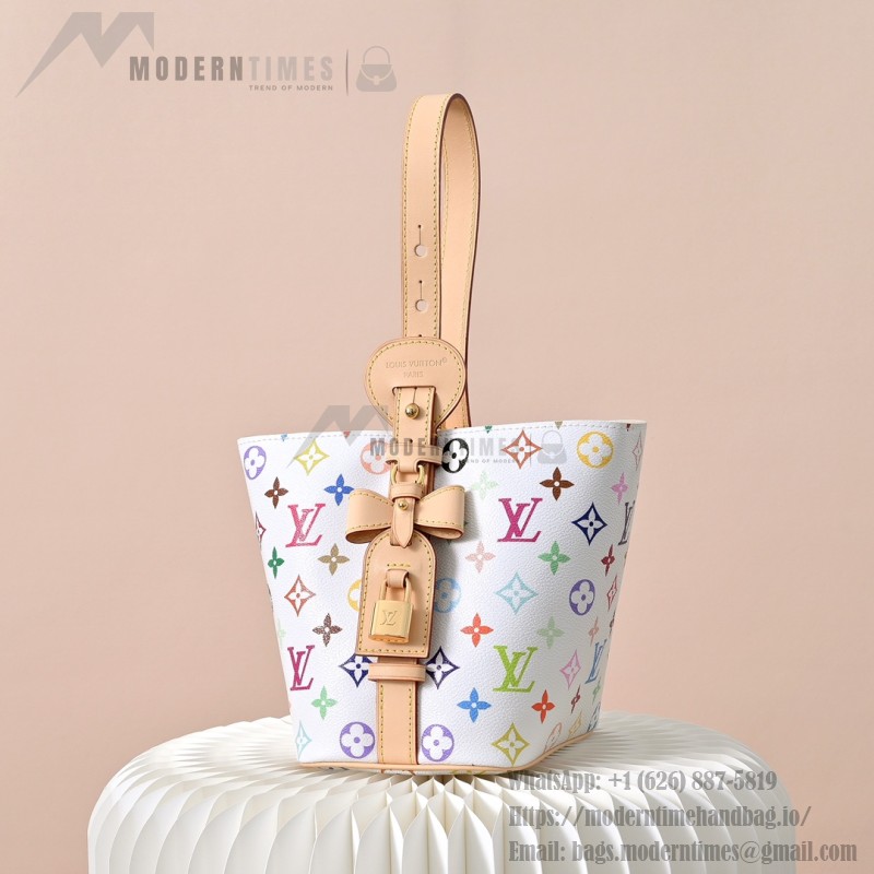 Louis Vuitton x Takashi Murakami All In BB M13089 White Multi Handbag
