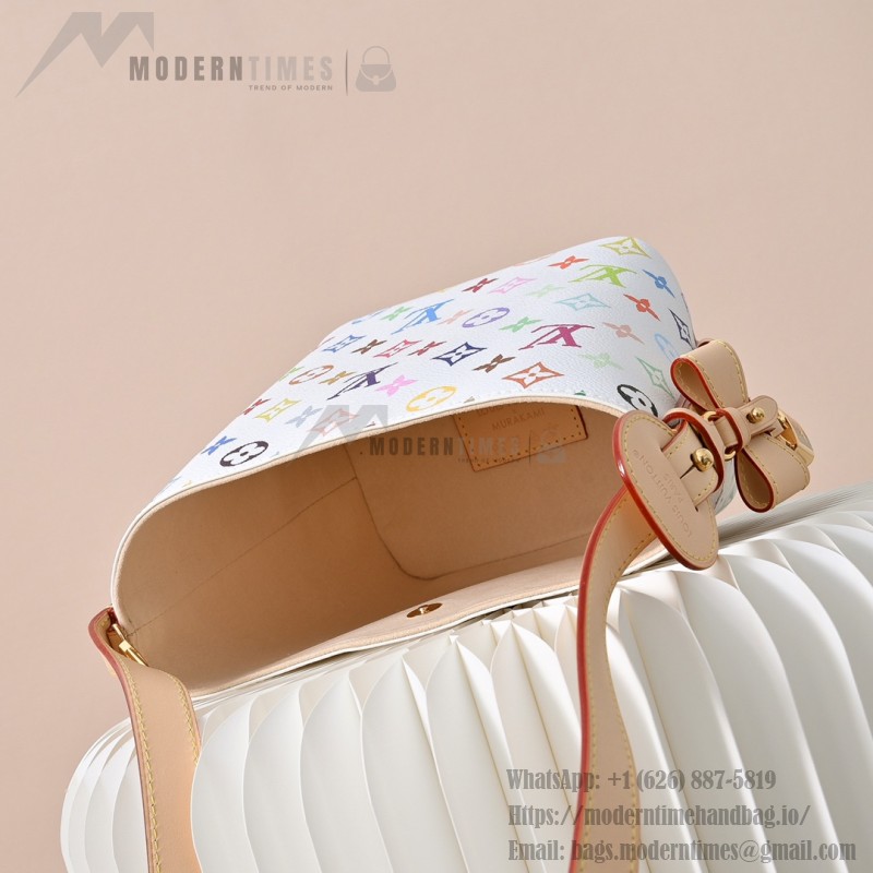 Louis Vuitton x Takashi Murakami All In BB M13089 White Multi Handbag