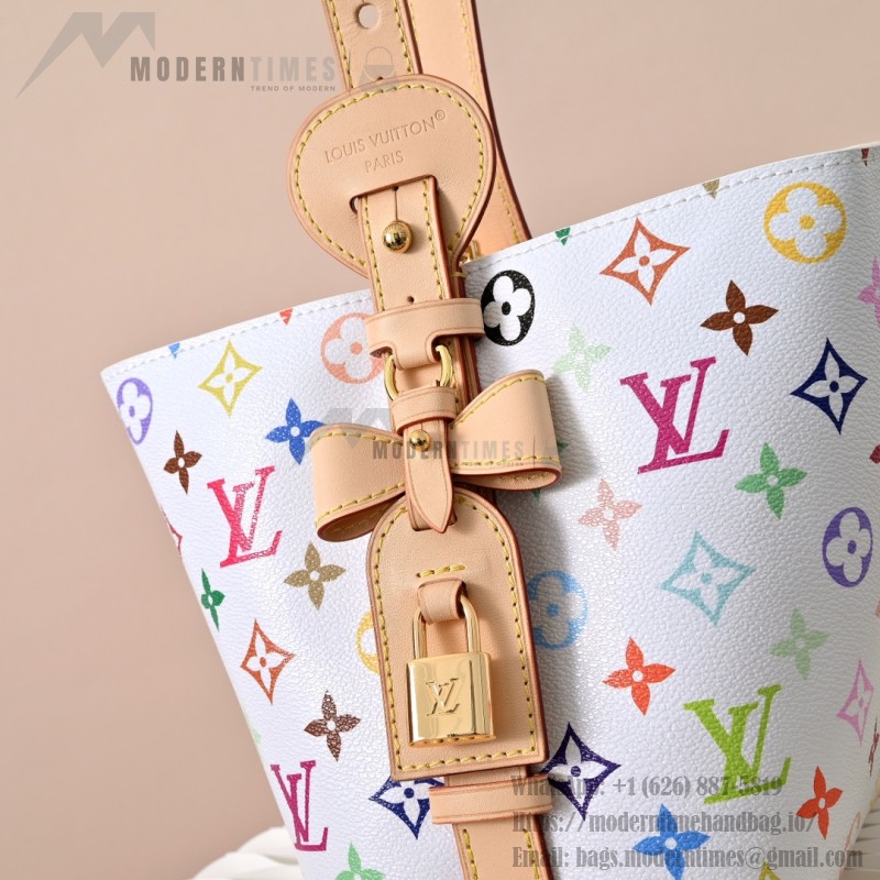 Louis Vuitton x Takashi Murakami All In BB M13089 White Multi Handbag