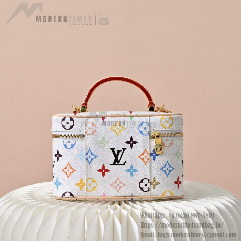 Louis Vuitton x TM Vanity Chain Pouch M13662 White Multicolor – Coated Canvas with Leather Trim