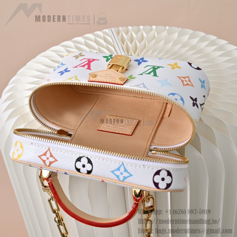 Louis Vuitton x TM Vanity Chain Pouch M13662 White Multicolor – Coated Canvas with Leather Trim