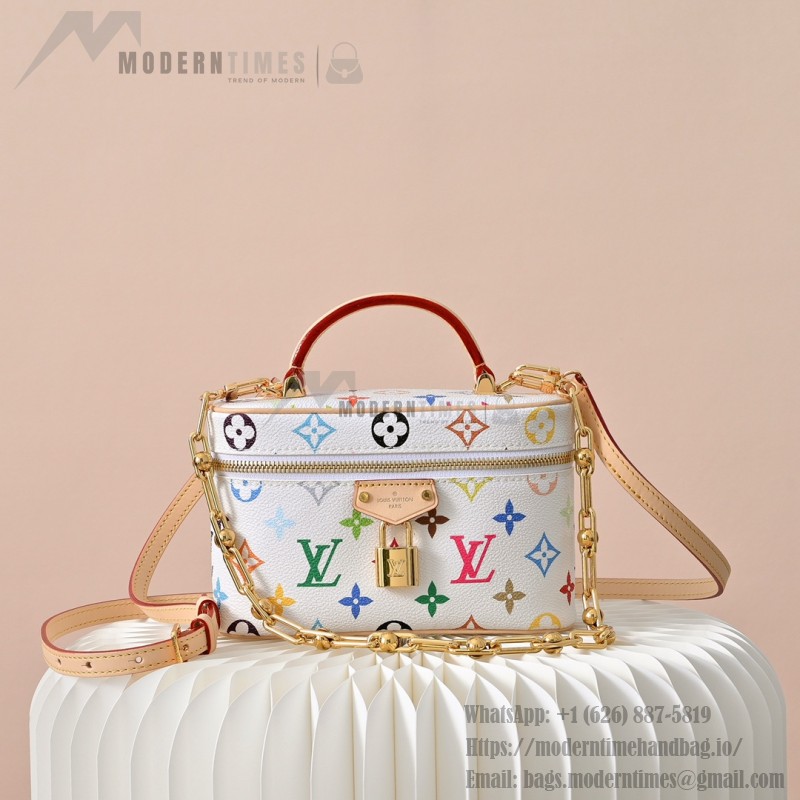 Louis Vuitton x TM Vanity Chain Pouch M13662 White Multicolor – Coated Canvas with Leather Trim