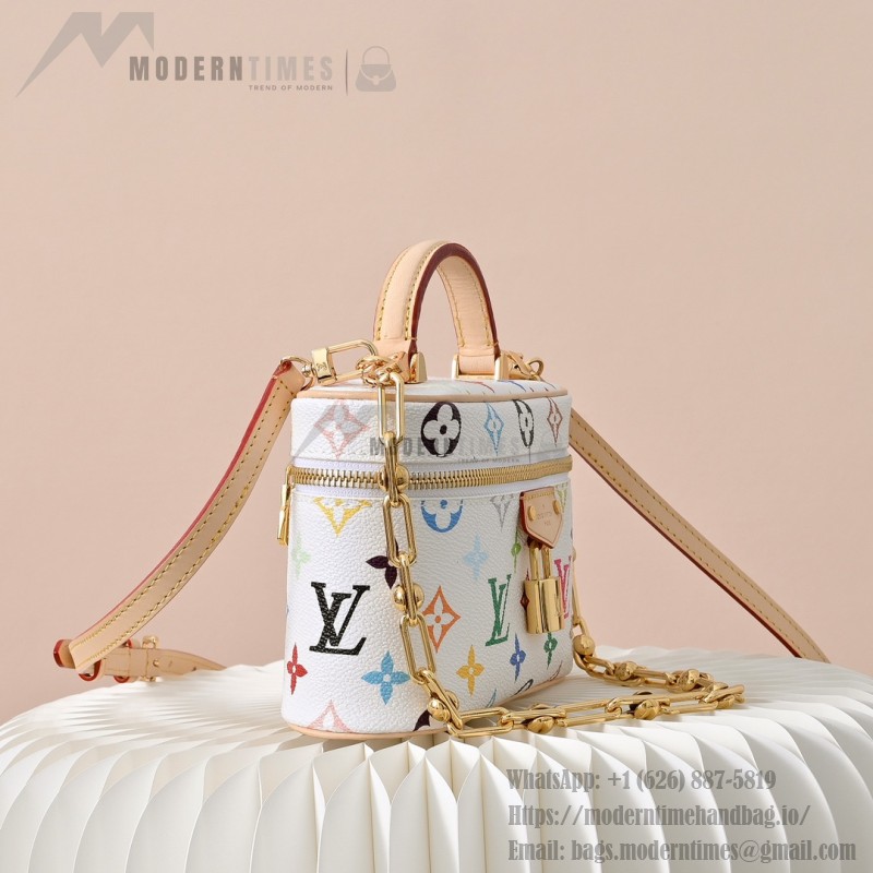 Louis Vuitton x TM Vanity Chain Pouch M13662 White Multicolor – Coated Canvas with Leather Trim