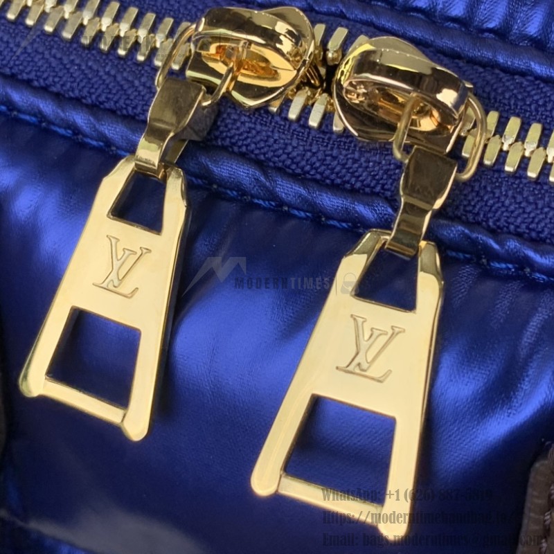 Louis Vuitton Speedy Bandoulière 25 Silver Econyl embroidered tote bag