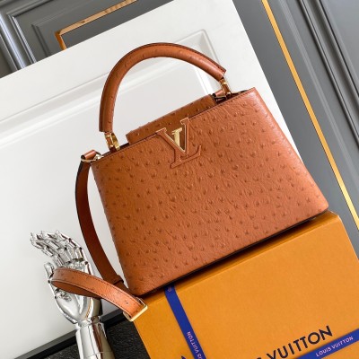 Louis Vuitton - Brown Dynamic Chip Premium Original Leather Handbag M24714