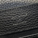 Louis Vuitton Capucines Mini N85513 Black Python Leather Handbag