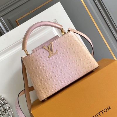 Louis Vuitton - Capucines BB Custom Gradient Pink Taurillon Leather Handbag M24713 M24714