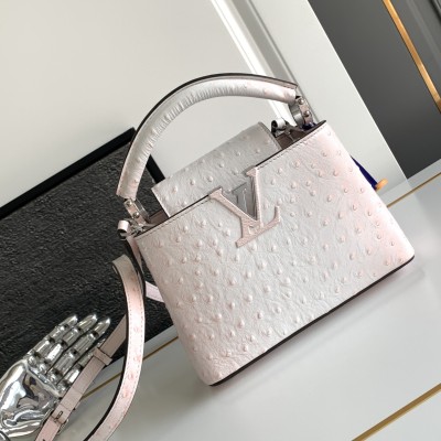 Louis Vuitton - Capucines BB Gradient White Taurillon Leather Handbag M24713 M24714