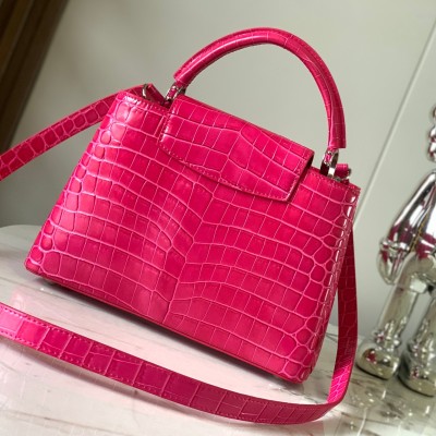Louis Vuitton - Capucines BB High-End Custom Light Plum Pink M92173 Handbag