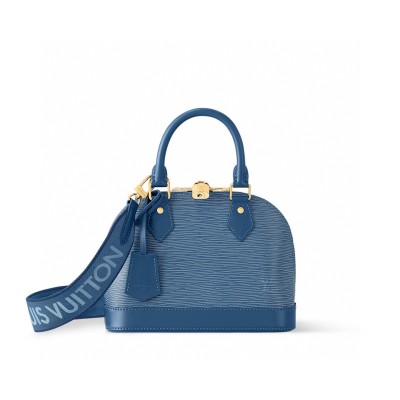 Louis Vuitton - Alma BB Handbag M14853 Blue Epi Wave Leather Premium MB163c Chip Version