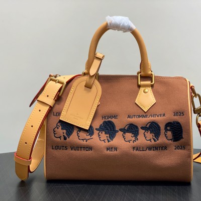 Louis Vuitton - Speedy 25 Brown Pillow Bag M15218 Pharrell x Nigo Collaboration