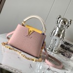 Louis Vuitton Capucines BB Grapefruit Powder Handbag Custom M20844 M20845