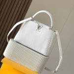 White Dynamic Chip Premium Leather Handbag M92173 Replica