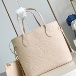 Louis Vuitton Neverfull MM M14319 Tote in Sand Monogram Epi Leather