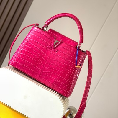 Louis Vuitton - Capucines BB High-End Custom Light Plum Pink M92173 Handbag