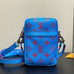Louis Vuitton Danube PM Crossbody Bag M14685 Blue Monogram Glow – Men’s Replica