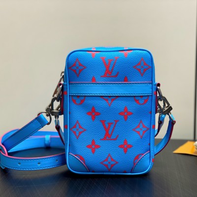 Louis Vuitton - Danube PM Crossbody Bag M14685 Blue Monogram Glow Canvas Pharrell Inspired 