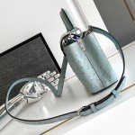 Louis Vuitton Capucines BB Light Blue Taurillon Leather Handbag M24713 M24714