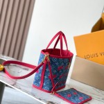 Louis Vuitton Neverfull Inside Out BB Handbag M14997 Denim Cherry Replica – ModernTimeHandbag