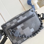 Louis Vuitton Mini Soft Trunk M14922 Damoflage Black Canvas Bag