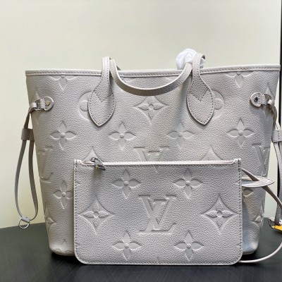 Louis Vuitton - Neverfull MM M13758 Lilac Purple Monogram Empreinte Leather Tote Bag