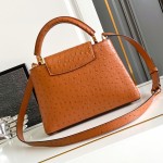 Brown Dynamic Chip Premium Leather Replica Handbag M24714
