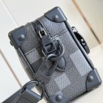 Louis Vuitton Mini Soft Trunk M14922 Damoflage Black Canvas Bag