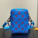 Louis Vuitton Danube PM Crossbody Bag M14685 Blue Monogram Glow – Men’s Replica