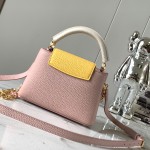Louis Vuitton Capucines BB Grapefruit Powder Handbag Custom M20844 M20845