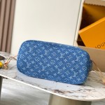 Replica Louis Vuitton Neverfull MM M13192 Denim Trim with MB163c Chip