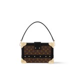 Louis Vuitton Petite Malle Monogram Canvas Handbag M13738 Front View