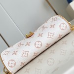 Louis Vuitton M26583 Pochette Camille White Floral Monogram Dune Canvas Handbag