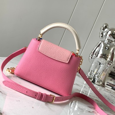 Louis Vuitton - Capucines BB Autumn Crocus High-End Custom M20844 M20845 Handbag
