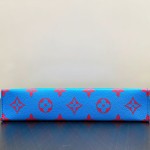 Louis Vuitton Pochette Voyage Blue M14692 Monogram Glow Coated Canvas Clutch Bag