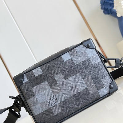 Louis Vuitton - Mini Soft Trunk Bag M14922 Damoflage Black Pharrell Williams Pixelated Design