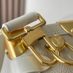 Louis Vuitton Side Trunk BB Handbag M23915 M25072 in Off-White and Light Brown – Premium Leather Replica