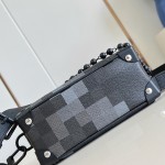 Louis Vuitton Mini Soft Trunk M14922 Damoflage Black Canvas Bag