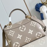 Louis Vuitton Madeleine MM Handbag M46041 Black Monogram Empreinte Replica