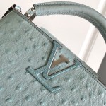 Louis Vuitton Capucines BB Light Blue Taurillon Leather Handbag M24713 M24714