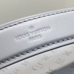 Louis Vuitton Side Trunk MM Gray M25602 with Mini Pouch – Monogram Embossed Leather