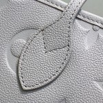 Louis Vuitton Neverfull MM M13758 Lilac Purple Monogram Empreinte Tote Bag