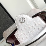 Louis Vuitton Capucines BB Gradient White Taurillon Leather Handbag M24713 M24714